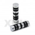 Xkh- Chrome 7 8 22mm Hand Grips Metal Compatible With Kawasaki Vn Vulcan Classic Drifter 800 B07512grnr