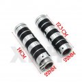 Xkh- Chrome 7 8 22mm Hand Grips Metal Compatible With Kawasaki Vn Vulcan Classic Drifter 800 B07512grnr