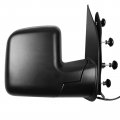 Ocpty Black Passenger Side View Mirror Textured With Power Adjustment Manual Folding Heated Compatible For 2003-2013 Ford E-250
