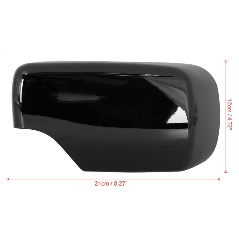 2pcs Rearview Mirror Cover For Bmw 3 Series E46 318i 320i 325i Car Covering Cap Exterior Parts Replacement Modification Glossy