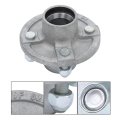 4 On In Galvanized Trailer Hub Bearing Kit For 2000lbs Capacity And 1 Spindle Includes Seals Dust Cap