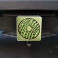 Mint Chocolate Chip Donut Yummy Green Tow Trailer Hitch Cover Plug Insert