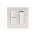 Innova Efdwpw Dual Duplex Switch Wall Plate And Gang Box 20 Amp Per Pole Finish Color White 
