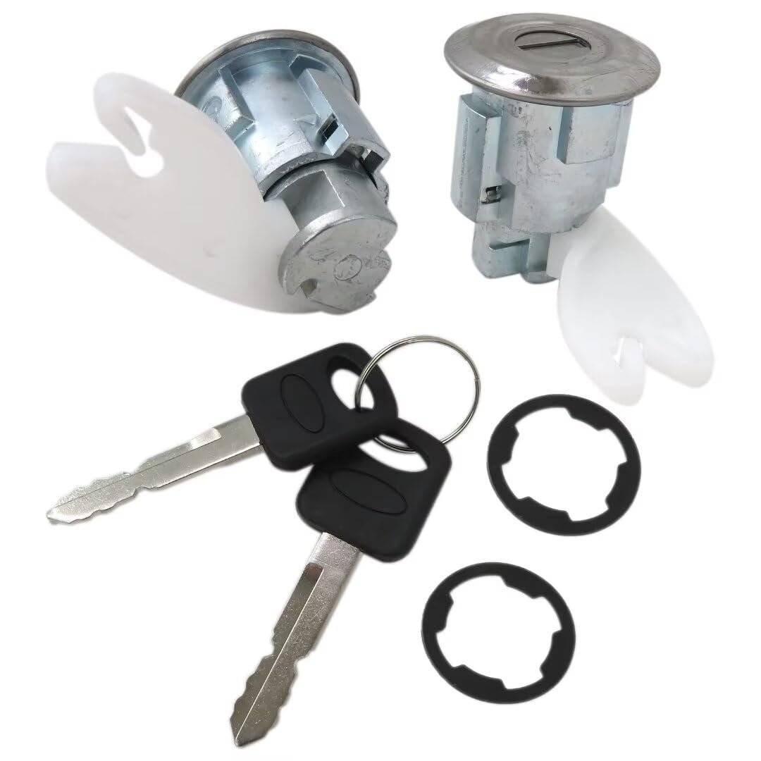 Door Lock Cylinder With Keys Set F3tz7822050b For Ford F150 1997 To 2004 Handle Mounted Replacement Of 2