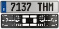 Spain European License Plate Package Frame Hardware