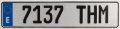 Spain European License Plate Package Frame Hardware
