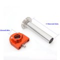 Nbvlkh Motorcycle 7 8 Handle Bar Hand Grips With Anodized Cnc Quick Twist Throttle Tube Motorized Lever Control Fit For Most