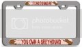 It Is Hard To Be Humble When You Own A Greyhound Dogs Pets Ch 3d Metal License Plate Frame Auto Suv Truck Tag Holder F10 