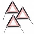 Boxi Pack Of 3 Triangle Warning Frame Reflector Safety Kit Emergency 