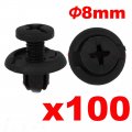 100 Pieces Fender Splash Shield Push-type Retainer Clips Fasteners 91512-sm4-003