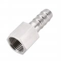 Stainless Steel Barb Hose Fitting Connector Adapter 10mm Barbed X G1 4 Female Pipe 1pcs 