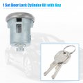 X Autohaux 1 Set Door Lock Cylinder With Keys For Chevy Truck C10 C20 C30 1500 2500 3500 Suv Blazer Jimmy Car Ignition Key
