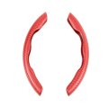 Universal 15 Steering Wheel Cover For Most Car Trucks Suv Sedans Anti-skid Grip Protector 2 Pcs Red 