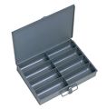 Durham 213-95-ind Gray Cold Rolled Steel Individual Small Scoop Box 13-3 8 Width X 2 Height 9-1 4 Depth Compartment 