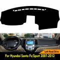 Hyzijin Car Dashboard Dash Board Cover Mat Carpet Compatible For Hyundai Santa Fe 2007-2012 Left Hand Drive