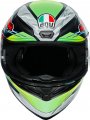 Agv K1 Full Face Motorcycle Helmet Dundee Matte Lime Red Small