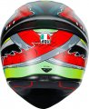 Agv K1 Full Face Motorcycle Helmet Dundee Matte Lime Red Small