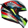 Agv K1 Full Face Motorcycle Helmet Dundee Matte Lime Red Small 