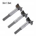 Uxcell Forstner Wood Boring Drill Bits 28mm 30mm 32mm Dia Hole Saw Carbide Alloy Steel Tip Round Shank Cutting For Hinge