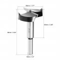 Uxcell Forstner Drill Bits 45mm Tungsten Carbide Wood Hole Saw Auger Opener Woodworking Hinge Drilling Boring Bit Cutter Black