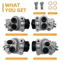 Front Brake Wheel Cylinders For Honda Foreman 400 4x4 Trx400 Trx400fw 1999-2003 Left Right All 4 Kit Oem 45330-hn0-a01