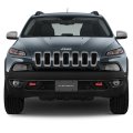 Jeep Cherokee On Front Mesh Grill Graphic Special Aluminum Metal License Plate Official Licensed