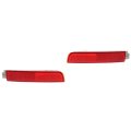 Nissan Sentra 2013 14 15 16 17 18 2019 Bumper Reflector Driver And Passenger Side Pair Rear Capa Replacement For Ni1184100 
