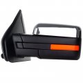 Aintier Towing Mirror Compatible With 2004-2014 Ford For F150 Pickup Truck Tow Power Adjusted Heated Turn Signal Puddle Light