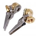 2pcs Brass Lock On Tire Inflator Locking Air Chuck Hose Attachment 1 4 Npt For Compressor 