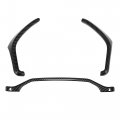 3pcs Carbon Fiber Pattern Black Car Interior Dashboard Side Meter Trim Cover Kit Surround Frame Decors For Ford F-150 F-250 