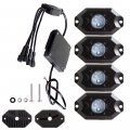 Ocpty 4 Pods Rgba Leda Rocka Lightsa Kitsa Waterproofa Offroada Appa Mode Neona Replacement Fit For Carsa Trucksa Suva For Jeep