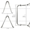 Door Mirror With Mounting Brackets Stainless Fit 1990-2002 International 4700 4900 8100 8200 8300 1978-2002 S1600 S1700 S1800