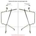 Door Mirror With Mounting Brackets Stainless Fit 1990-2002 International 4700 4900 8100 8200 8300 1978-2002 S1600 S1700 S1800