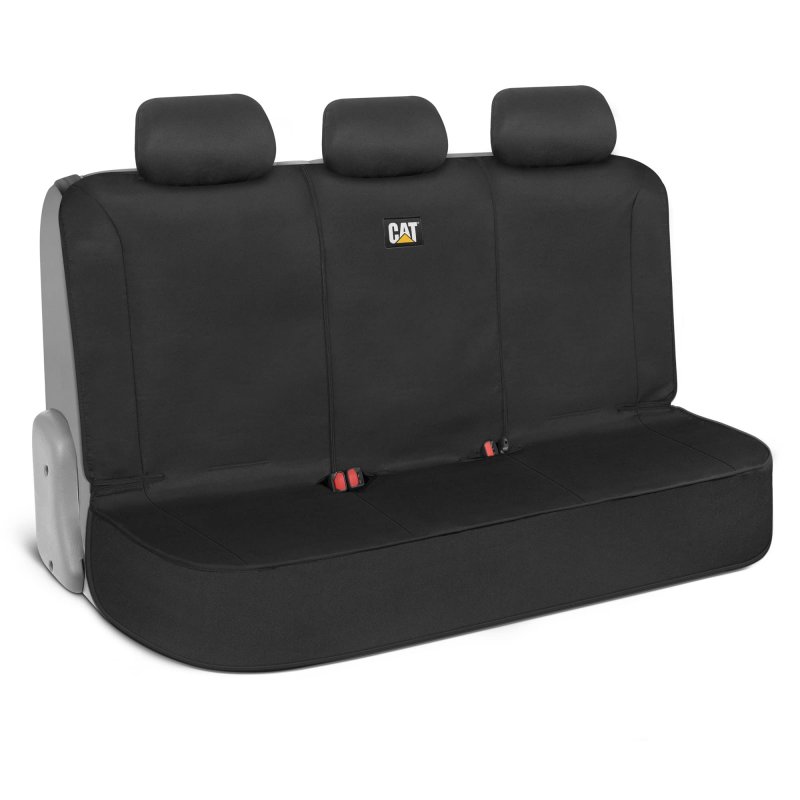 Flexfit Black Rear Seat Cover For Cars Suvs And Mid Size Pickup Trucks Durable 60 40 Split Bench Protector Interior Auto