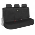 Flexfit Black Rear Seat Cover For Cars Suvs And Mid Size Pickup Trucks Durable 60 40 Split Bench Protector Interior Auto 