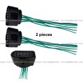 2pcs Wire Plug 6pin Female High Low Beam Mark Corner Lamp Connector Fit Kenworth T660 T600 T370 T270 T170 T470 T440 T700