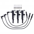 Motoku Ignition Coil And Spark Plug Wire Set For Dodge Dakota Nitro Ram 1500 Jeep Grand Cherokee Commander Liberty 3 7