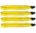 4 Pack 2 In X 8 Ft Web Lifting Slings 6400 Lbs Wll Vertical Lift Straps With Twisted Eyelets Ply Construction For Choker And 