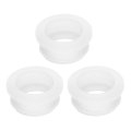 3pcs Rubber Grommets 28mm Drill Hole 23mm Id Top Hat Grommet Clear Silicone Plug Gasket For Wiring Automotive 