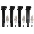 Aintier Ignition Coil Suitable With For Hyundai 2006 2007 2008 2009 2010 2011 Accent Kia Rio Rio5 4 Pcs Uf499