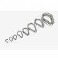 Yudesun 1-10 Pcs Hardware Tools Stainless Steel Wire Rope Thimbles Rust-free Eyelet Clips Winch Cable Lug Heart Thimble Rigging
