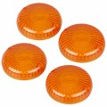 Shmtool 2 Pair Motorcycle Amber Turn Signal Lens Covers For Y-amaha Road Star Xv1600a V-star Royal V-max Virago 250 535 700 