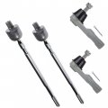 Pair Inner Outer Tie Rod End Kit Fits Honda Cr-v Japan Built Models 2007-2011 Es800510 Ev800689 