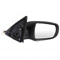 Ocpty Black Passenger Side View Mirror Textured With Power Adjustment Manual Folding Heated Compatible For 2016-2018 Toyota
