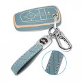 Ford Key Fob Cover Withchain Soft Tpu Key Case Shell Full Protection For Explorer Fusion Escape Edge Expedition F150 F250 F350 