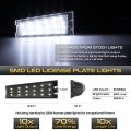 2-pieces Diamond White Full Led License Plate Light Housing Tag Lamp Assembly Replacement Pair For 2008-2010 Cadillac Cts