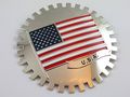 Grille Badge Usa Flag for Car Truck Grill Mount American 