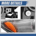 Factory Style Projector Headlight Assembly For Nissan Murano 2009-2014 Passenger Right Side Black Housing Amber Corner