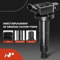 A-premium Set Of 4 Ignition Coil Pack And Iridium Spark Plugs Compatible With Toyota Camry Corolla Highlander Matrix Rav4