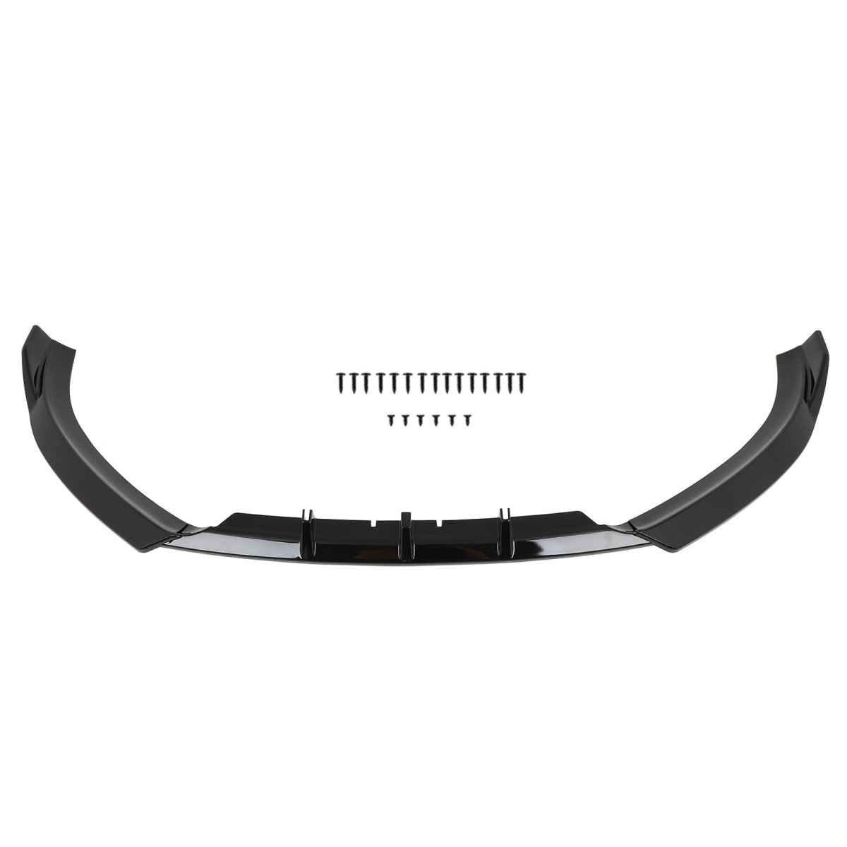 3pcs Front Bumper Lip Spoiler For Audi A4 B8 S Line 2009 To 2012 Glossy Black Pp Body Kit